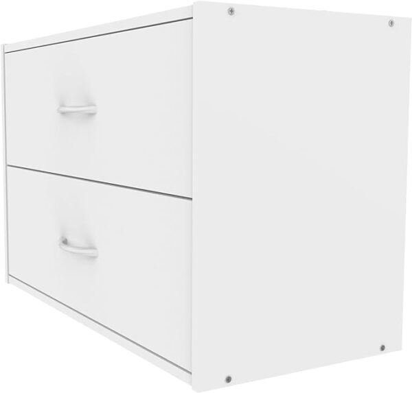 ClosetMaid 1566 Stackable 2-Drawer Horizontal Organizer - White 3
