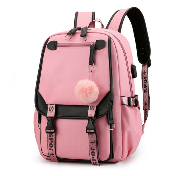 Women Girls Oxford Backpack 17" School Bag Waterproof Bookbag Travel Rucksack 1