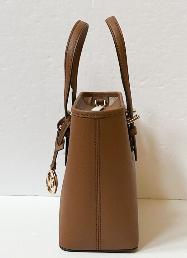 MICHAEL KORS JET SET TRAVEL XS CARRYALL TOTE SHOULDER BAG BROWN LUGGAGE 4