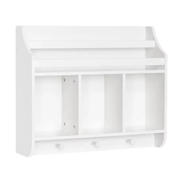 RiverRidge Home Book Nook Collection Kids Wall Shelf with Cubbies and Book Rack 2