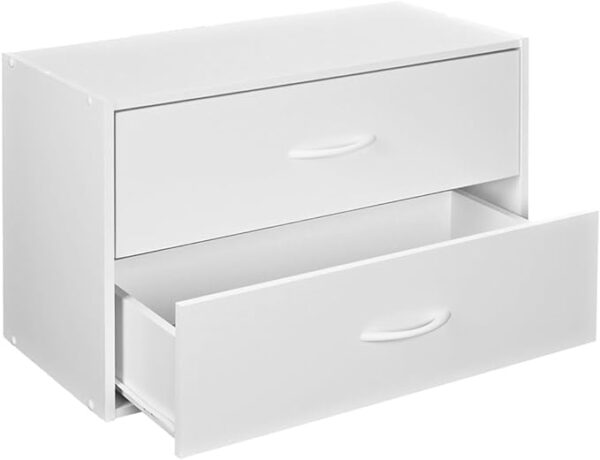 ClosetMaid 1566 Stackable 2-Drawer Horizontal Organizer - White 2