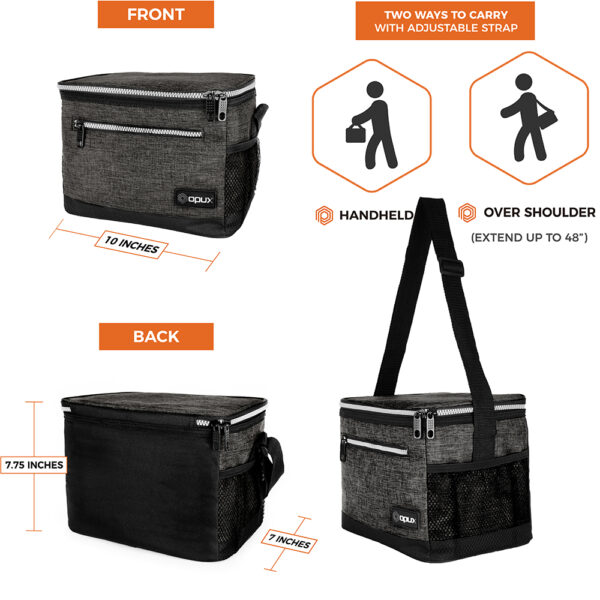 Insulated Lunch Bag Leakproof Thermal Bento Cooler Tote for Women and Men Kids 2