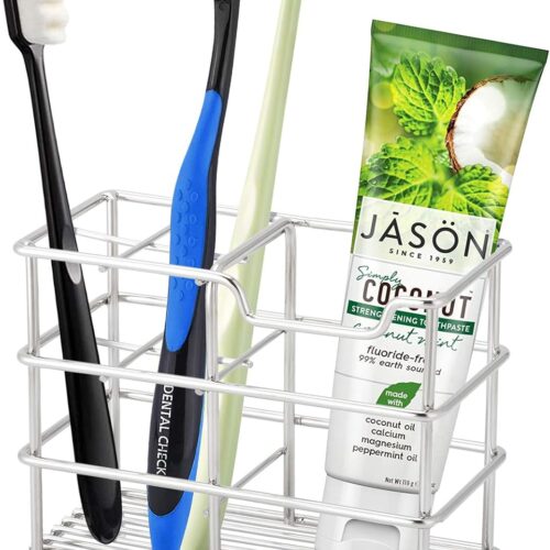 718yX4xgI-L._AC_SL1500_ Stainless Steel Bathroom Toothbrush Holder Toothpaste Holder Stand Bathroom Accessories Organizer