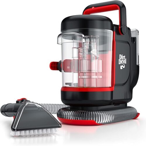Dirt Devil Portable Spot Cleaner, for Carpet & Upholstery, Stain Remover, FD13000, Black, Compact