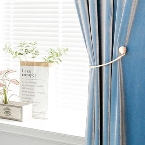 71WmnfFzrML._AC_SX679_ 2 Pack Magnetic Curtain Tiebacks, The Most Convenient Drape Tie Backs,European Style Decorative Weave Rope Curtain Holdbacks Holder for Window Sheer Blackout Drapries Office, 16 inch(Silver Grey)