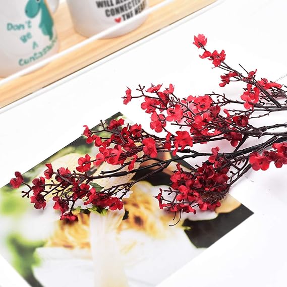 Baby Breath Gypsophila Artificial Flowers, Babies Breath Flowers Bush Artificial Gypsophila Silk Silica Real Touch Blooms for Wedding Bridal Party DIY Home Floral Arrangement Decor 2