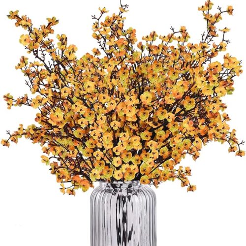 81OGD-llwYL._AC_SX679_ Baby Breath Gypsophila Artificial Flowers, Babies Breath Flowers Bush Artificial Gypsophila Silk Silica Real Touch Blooms for Wedding Bridal Party DIY Home Floral Arrangement Decor, 6 Bundles, 19.7''