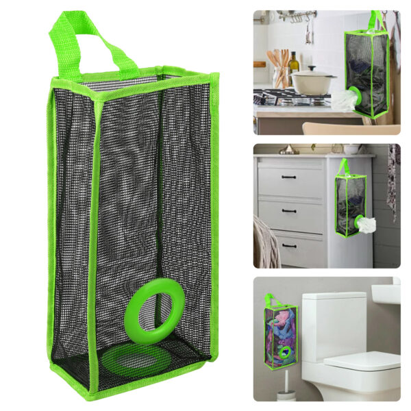 Home Grocery Plastic Bag Holder Wall Mount Storage Dispenser Kitchen Organizer 1