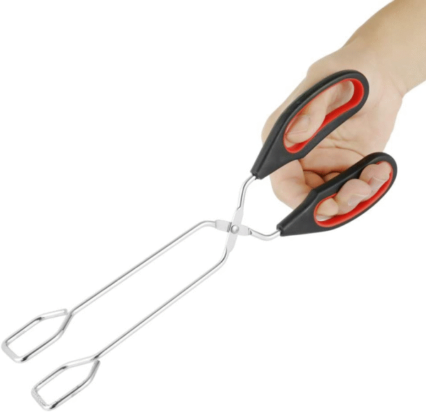 3 Pack Stainless Steel Cooking Tongs, Kitchen Scissor Utensil Food BBQ, Grilling 2