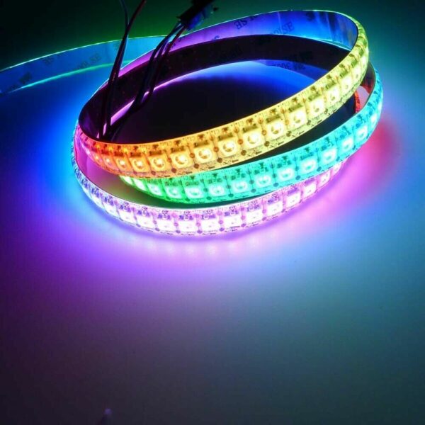 WS2812B 5V 5050 RGB LED Strip 1-5M 30 60 144 150 300 Leds Individual Addressable 2