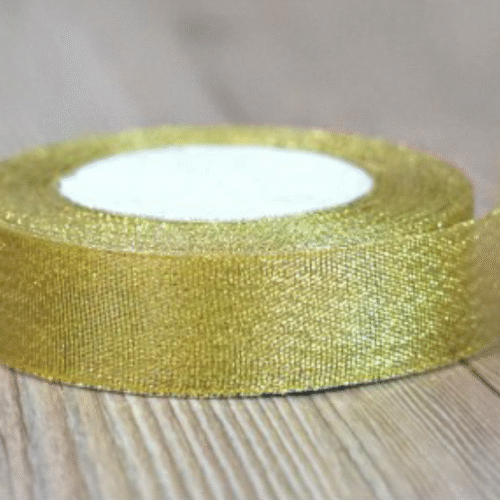 25 Yards/roll Gold Luster gift packaging ribbon wedding decoration shiny ribbons