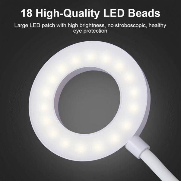 Clip On Desk Lamp LED Flexible Arm USB Dimmable Study Reading Table Night Light 3