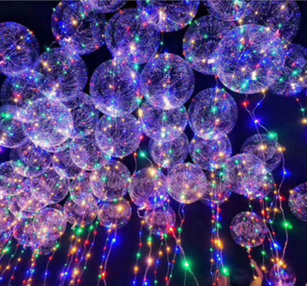 5Pcs LED Light Balloons For Valentines Christmas Wedding Celebration Event Party 2