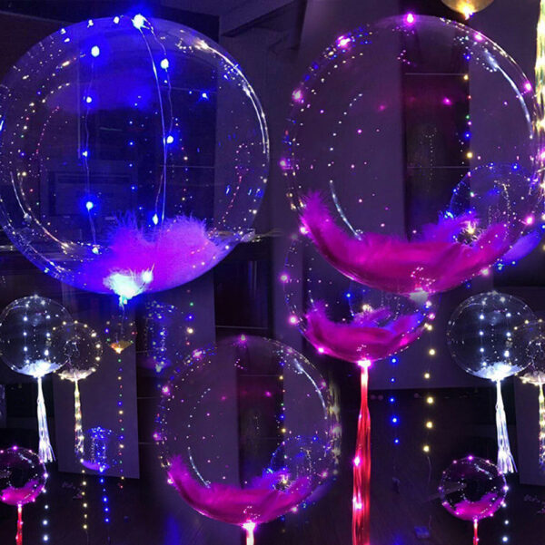 5Pcs LED Light Balloons For Valentines Christmas Wedding Celebration Event Party 3