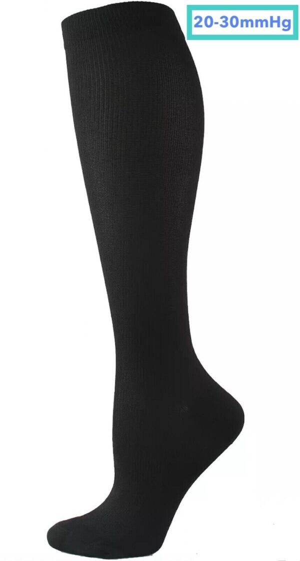 20-30mmHg Compression Socks Stockings Knee High Men's and Women's Relief S/M 1