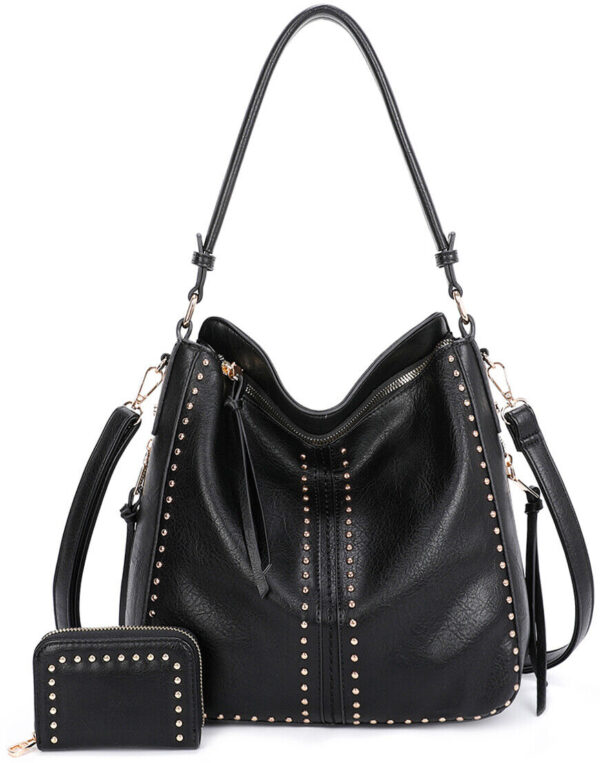 Concealed Carry Hobo Crossbody Purse Leather Shoulder Bag Women Handbag Wallet 1
