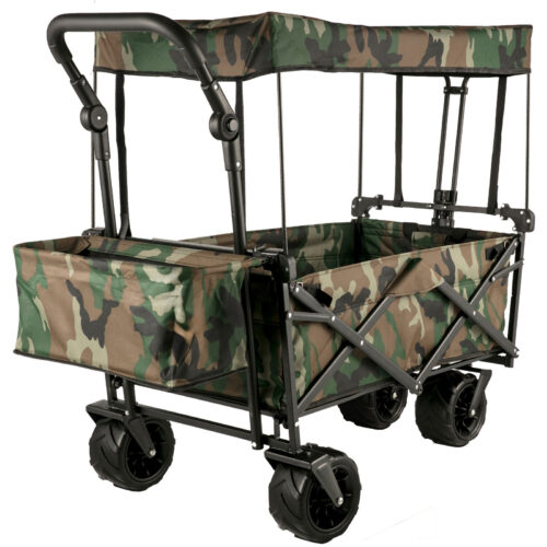 s-l1600 - 2024-01-06T151342.539 Folding Wagon Cart Collapsible Garden Cart w/Canopy 220lbs Big Wheels