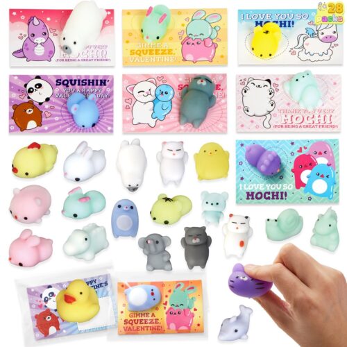 s-l1600 - 2024-01-10T113945.702 28Packs Valentines Day Squishy Gift Cards for Kids Kawaii Mochi to Squeeze Cards