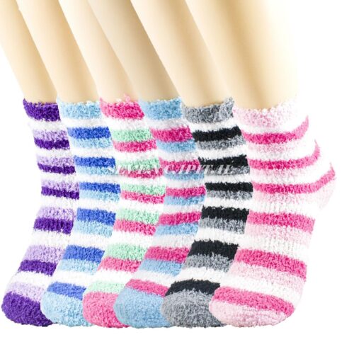 s-l1600 - 2024-01-10T152229.431 Women Cozy Fuzzy Winter Soft Warm Non Skip Slipper Crew Socks