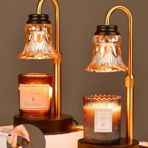 Candle Warmer Lamp with Dimmer Adjustable Wax Warmer Heat Lamp with Bulbs