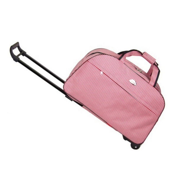 24" Rolling Wheeled Duffle Bag Trolley Bag Tote Carry On Luggage Travel Suitcase 1