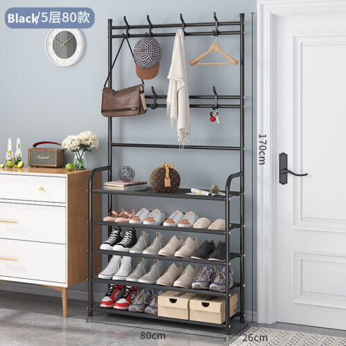 s-l1600 - 2024-01-11T105622.728 5 Tier Shelves Shoe and Coat Rack for Entryway Organizer Metal Coat Hat Rack