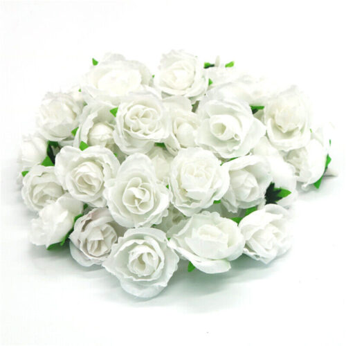 s-l1600 - 2024-01-11T132901.350 50pcs Artificial Fake Rose Flower Heads Silk Bulk Bouquet Wedding Party Decor US