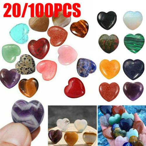 s-l1600 - 2024-01-12T132508.150 Crystal Hearts Natural Quartz Healing Gem Mini Crystal Heart Stones Wholesale