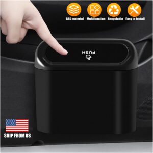 Portable Trash Can Garbage Bin With Lid Leak Proof Interior Car Home Office USA