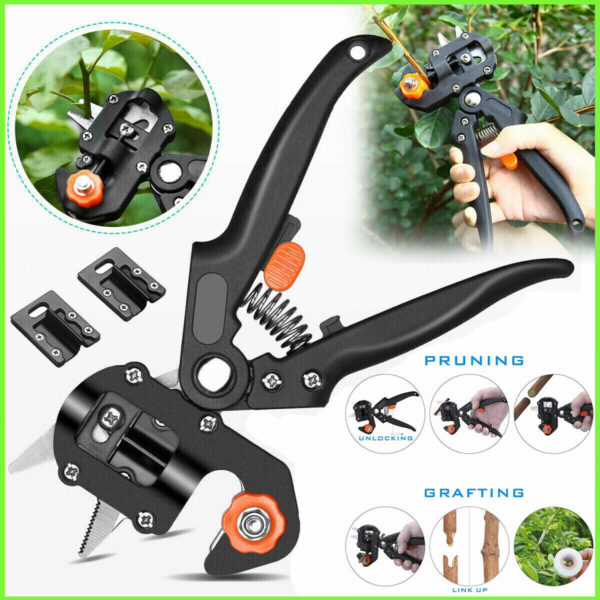 Pro Pruning Shears Garden Grafting Knife Tool Set Kit Fruit Tree Scissor Cutter 1
