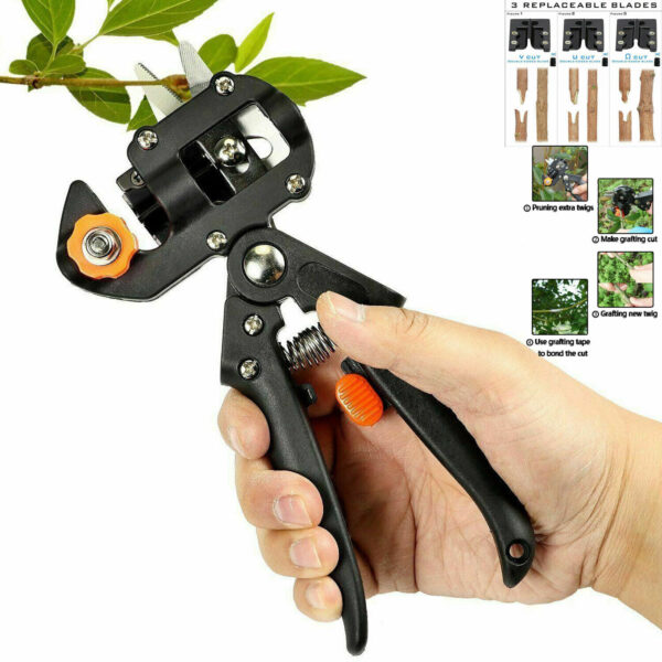 Pro Pruning Shears Garden Grafting Knife Tool Set Kit Fruit Tree Scissor Cutter 2