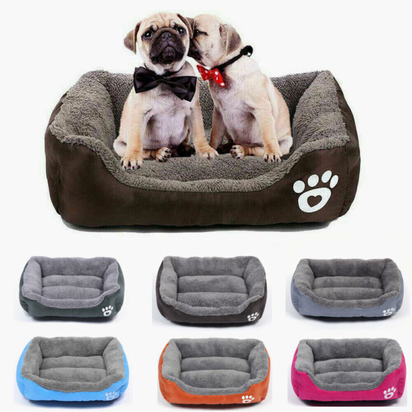 Small Pet Dog Cat Bed Puppy Cushion House Soft Warm Kennel Mat Pad Washable 2
