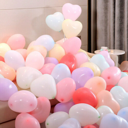 s-l1600 (24) 10" Macarons Love Heart Latex Balloons Wedding Party Birthday Anniversary Decor