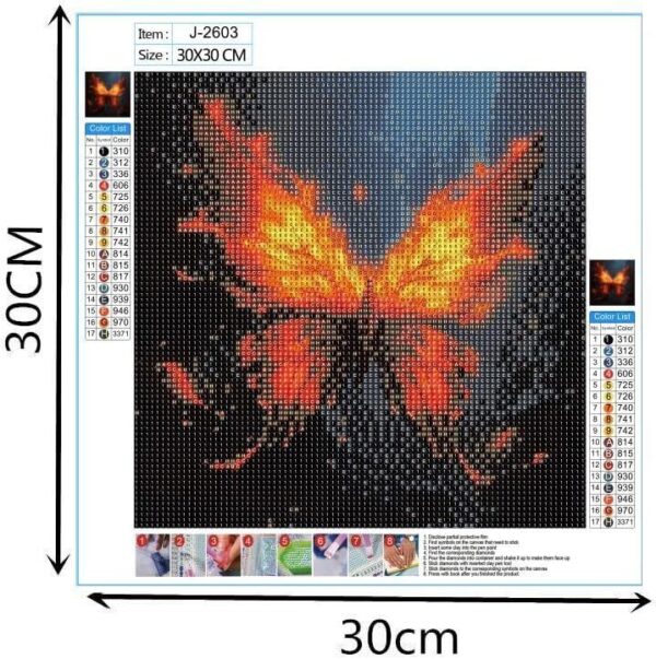 5D DIY Diamond Art Painting Kit, Full Drill Canvas Diamond Crystal Gemston 2