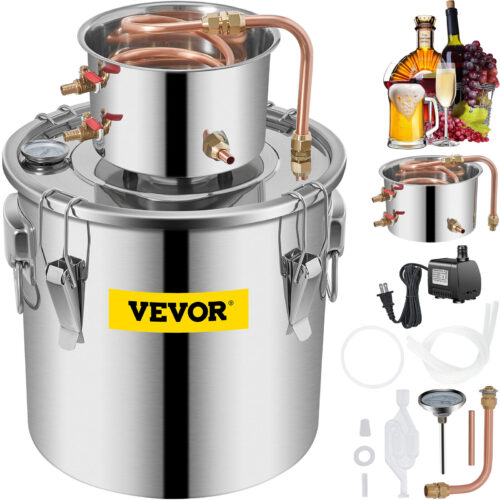 s-l1600 (32) VEVOR 9.6Gal Alcohol Still Stainless Steel Boiler Water Wine Alcohol Distiller