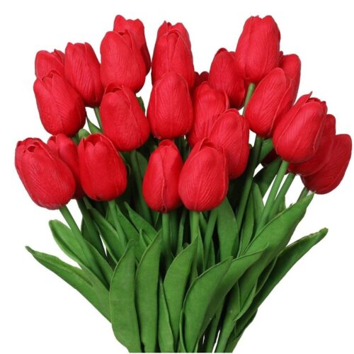 s-l1600 (35) 10PCS Artificial Lifelike Tulip Flowers Bouquet Wedding Home Festival Decor Gift