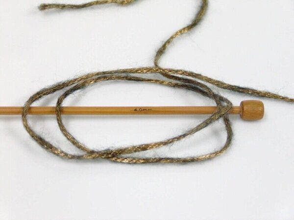 Ice ROCK STAR Yarn GOLD BLACK SOFT & SHINY Merino Wool Blend + METALLIC #51550 3