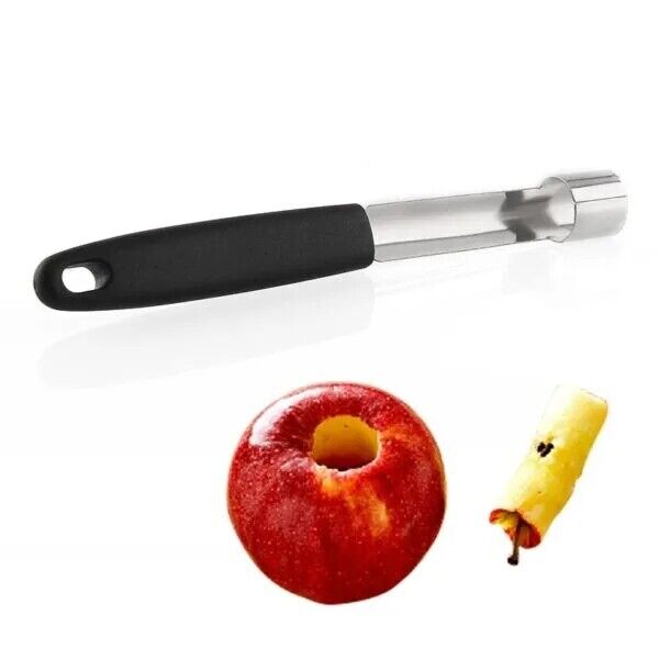 2x Stainless Steel Core Seed Remover Fruit Apple Pear Corer Twist Kitchen Tool