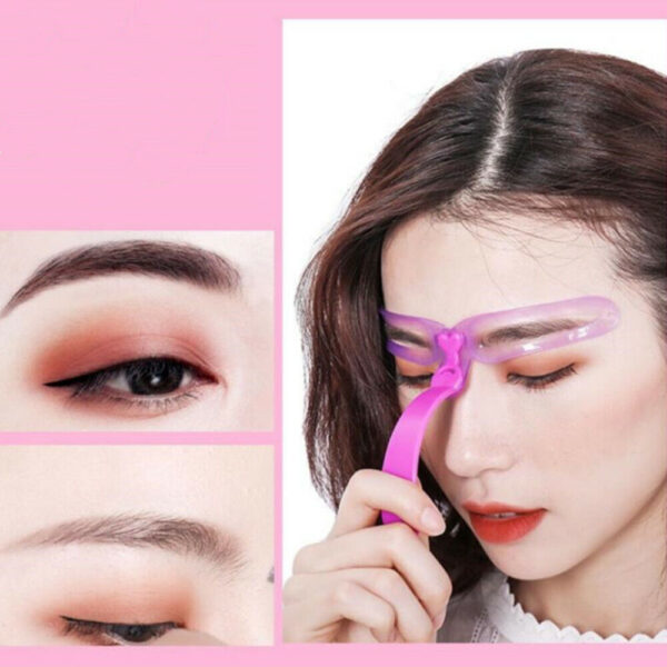 8 Styles Eyebrow Shaping Stencils Grooming Shaper Reusable Template Makeup Tool 2