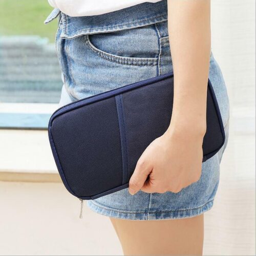 s-l1600 (98) Family Travel Wallet Passport Holder RFID Blocking Document Organizer Bag Case