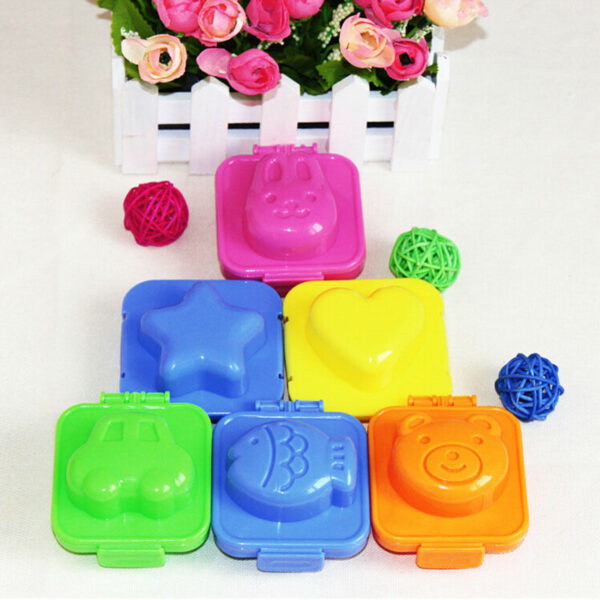 6 Pcs Boiled Egg Sushi Rice Mold Bento Maker Sandwich Cutter Decorating molding 1
