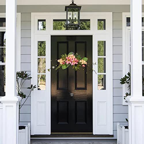 Artificial Floral Swag Flower Swag Hydrangea Greenery Swags White Wedding Arc... 3