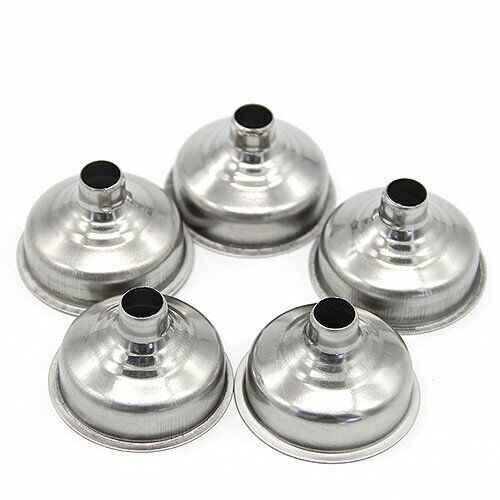 5Pcs Mini Stainless Steel Funnel For Perfume Diffuser Bottle Liquid Oil Flask US 3