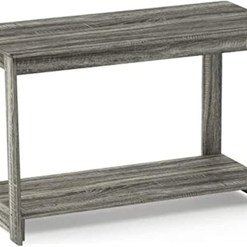 1 Furinno Beginning TV Stand - French Oak Grey - 15.59 x 35.04 x 21.65 inches