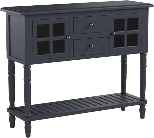 Decor Therapy Morgan Two Door Console Table - Antique Navy 1