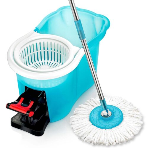 Hurricane Spin Mop Home Cleaning System by BulbHead - Floor Mop with Bucket