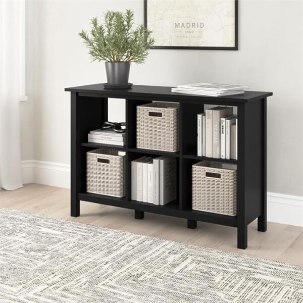 Pemberly Row 6 Cube Organizer - Classic Black, Engineered Wood 3