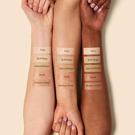 OETUIOW Mushroom Head Air Cushion CC Cream - BB Cream Foundation for Mature Skin, Moisturizing Concealer, Brightening, Long-Lasting, Even Skin Tone, All Skin Types, Buff Beige 4