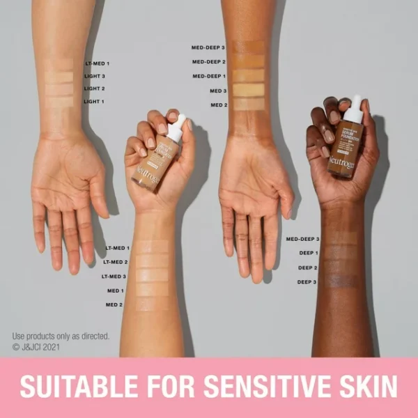 "Neutrogena Sensitive Skin Serum Foundation, Medium 01 - 1 oz" 4