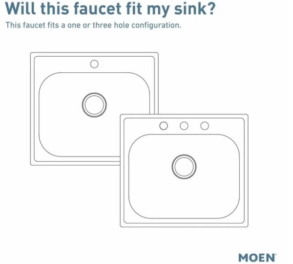 Moen Adler Chrome Single Hole Pull-Down Kitchen Faucet - One-Handle, Model 87233 3